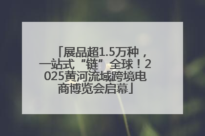 展品超1.5万种，一站式“链”全球！2025黄河流域跨境电商博览会启幕