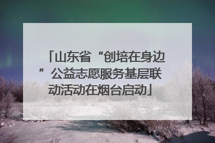 山东省“创培在身边”公益志愿服务基层联动活动在烟台启动