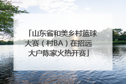 山东省和美乡村篮球大赛（村BA）在招远大户陈家火热开赛