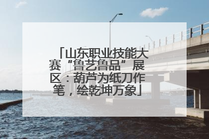 山东职业技能大赛“鲁艺鲁品”展区：葫芦为纸刀作笔，绘乾坤万象