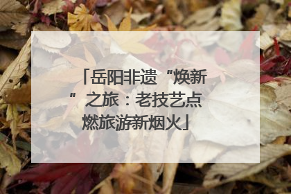 岳阳非遗“焕新”之旅：老技艺点燃旅游新烟火