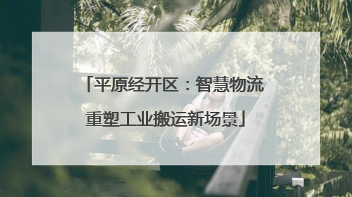 平原经开区：智慧物流重塑工业搬运新场景