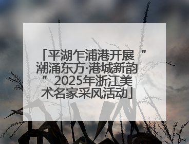 平湖乍浦港开展“潮涌东方·港城新韵”2025年浙江美术名家采风活动