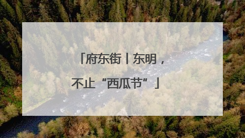 府东街丨东明，不止“西瓜节”