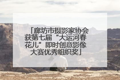 廊坊市摄影家协会获第七届“大运河春花儿”即时创意影像大赛优秀组织奖