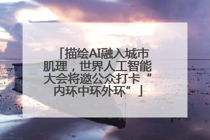 描绘AI融入城市肌理，世界人工智能大会将邀公众打卡“内环中环外环”