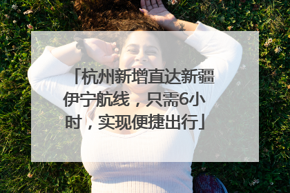 杭州新增直达新疆伊宁航线，只需6小时，实现便捷出行
