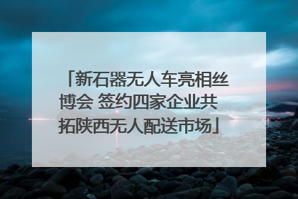 新石器无人车亮相丝博会 签约四家企业共拓陕西无人配送市场