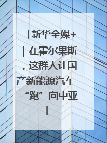 新华全媒+｜在霍尔果斯，这群人让国产新能源汽车“跑”向中亚