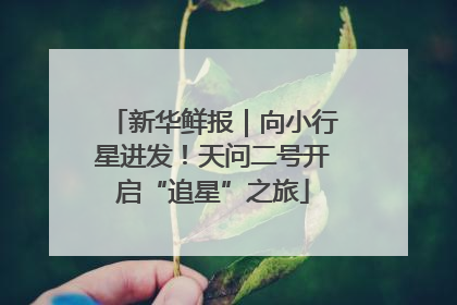 新华鲜报｜向小行星进发！天问二号开启“追星”之旅