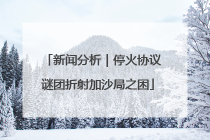 新闻分析｜停火协议谜团折射加沙局之困