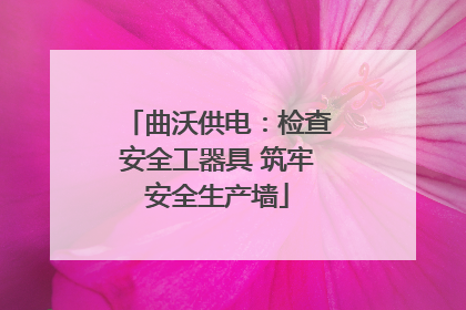 曲沃供电：检查安全工器具 筑牢安全生产墙