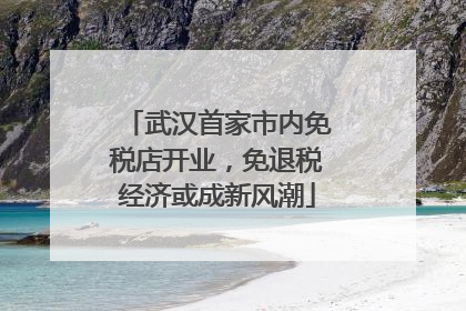 武汉首家市内免税店开业，免退税经济或成新风潮