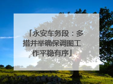 永安车务段：多措并举确保调图工作平稳有序