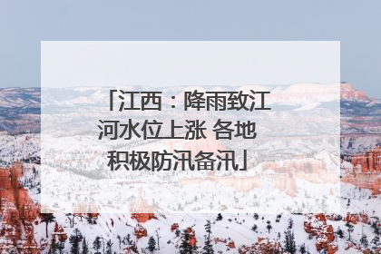 江西：降雨致江河水位上涨 各地积极防汛备汛