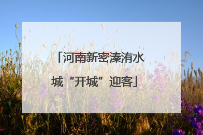 河南新密溱洧水城“开城”迎客