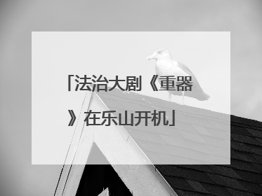 法治大剧《重器》在乐山开机