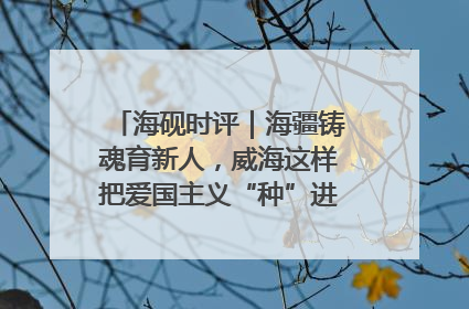海砚时评｜海疆铸魂育新人，威海这样把爱国主义“种”进年轻人心里