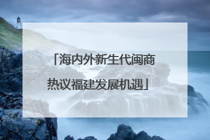 海内外新生代闽商热议福建发展机遇