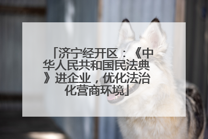 济宁经开区：《中华人民共和国民法典》进企业，优化法治化营商环境