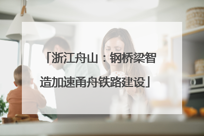 浙江舟山：钢桥梁智造加速甬舟铁路建设