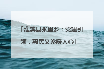 淮滨县张里乡：党建引领，惠民义诊暖人心