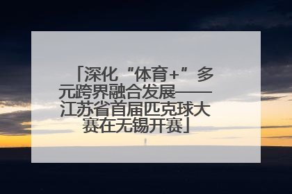 深化“体育+”多元跨界融合发展——江苏省首届匹克球大赛在无锡开赛