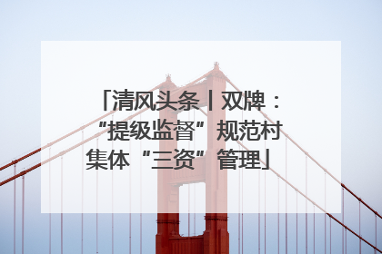 清风头条丨双牌：“提级监督”规范村集体“三资”管理