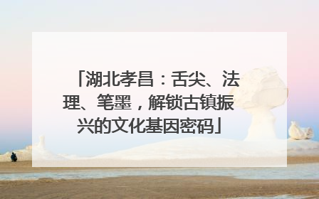 湖北孝昌：舌尖、法理、笔墨，解锁古镇振兴的文化基因密码