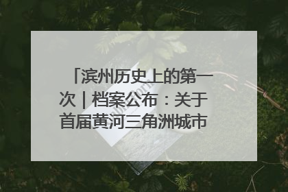 滨州历史上的第一次｜档案公布：关于首届黄河三角洲城市经济博览会暨发展论坛情况的总结报告
