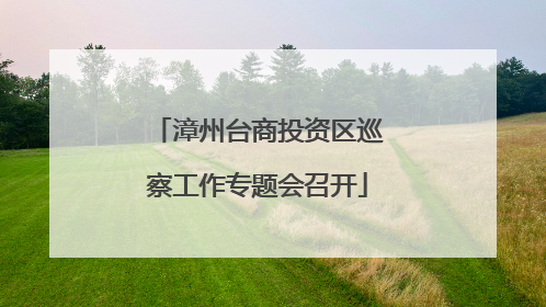 漳州台商投资区巡察工作专题会召开