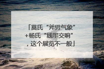 莫氏“斧劈气象”+杨氏“线墨交响”，这个展览不一般