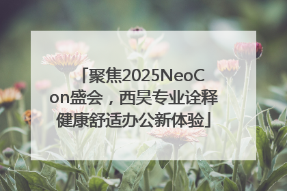聚焦2025NeoCon盛会，西昊专业诠释健康舒适办公新体验