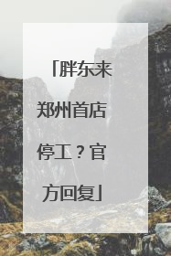 胖东来郑州首店停工？官方回复