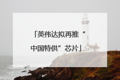 英伟达拟再推“中国特供”芯片