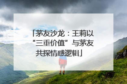 茅友沙龙：王莉以“三重价值”与茅友共探情感逻辑
