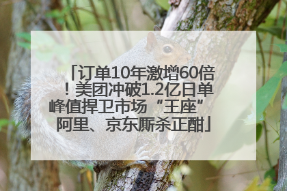 订单10年激增60倍！美团冲破1.2亿日单峰值捍卫市场“王座” 阿里、京东厮杀正酣