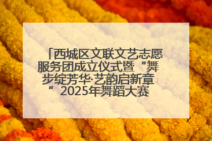 西城区文联文艺志愿服务团成立仪式暨“舞步绽芳华·艺韵启新章”2025年舞蹈大赛展演圆满举办