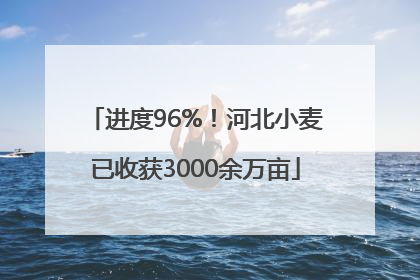 进度96%！河北小麦已收获3000余万亩