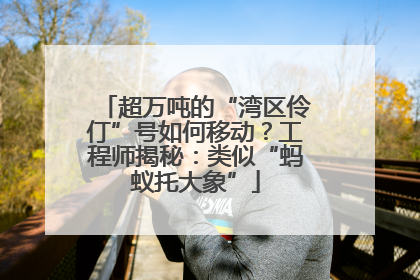 超万吨的“湾区伶仃”号如何移动？工程师揭秘：类似“蚂蚁托大象”