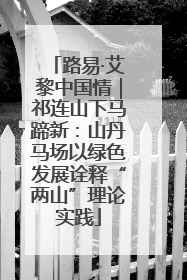 路易·艾黎中国情｜祁连山下马蹄新：山丹马场以绿色发展诠释“两山”理论实践