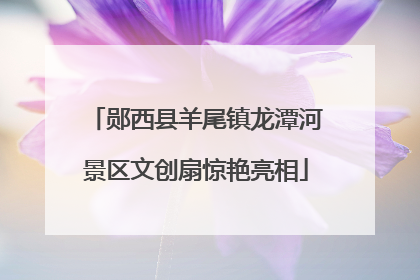 郧西县羊尾镇龙潭河景区文创扇惊艳亮相