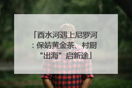 酉水河遇上尼罗河：保靖黄金茶、村厨“出海”启新途