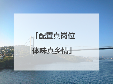 配置真岗位 体味真乡情