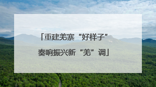 重建羌寨“好样子” 奏响振兴新“羌”调