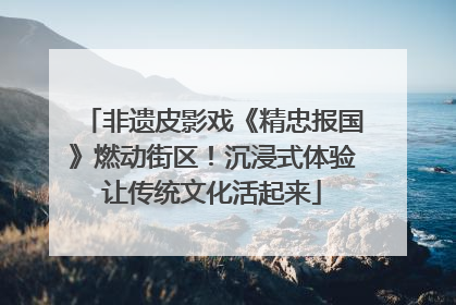 非遗皮影戏《精忠报国》燃动街区！沉浸式体验让传统文化活起来