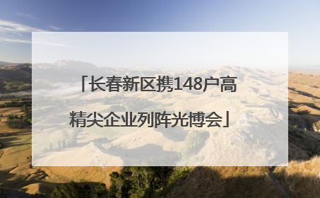 长春新区携148户高精尖企业列阵光博会