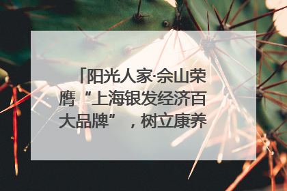 阳光人家·佘山荣膺“上海银发经济百大品牌”，树立康养行业新标杆