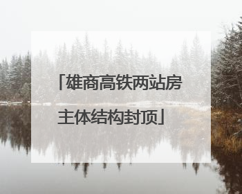 雄商高铁两站房主体结构封顶