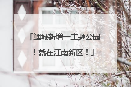鲤城新增一主题公园！就在江南新区！